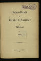 Jahres-Bericht der Handels-Kammer zu Düsseldorf / 1891 