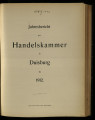 Jahresbericht der Hanselskammer in Duisburg / 7. Jahrgang 1912 