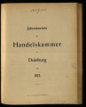 Jahresbericht der Hanselskammer in Duisburg / 8. Jahrgang 1913 