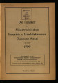 Die Tätigkeit der Niederrheinischen Industrie- und Handelskammer Duisburg-Wesel / 1950 