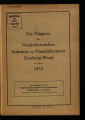 Die Tätigkeit der Niederrheinischen Industrie- und Handelskammer Duisburg-Wesel / 1953 