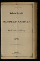 Jahresbericht der Handelskammer für den Stadtkreis Duisburg / 1878 