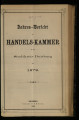 Jahresbericht der Handelskammer für den Stadtkreis Duisburg / 1879 