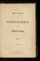 Jahresbericht der Handelskammer für den Stadtkreis Duisburg / 1884 