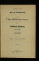 Jahres- und Verwaltungsbericht der Handelskammer für den Stadtkreis Duisburg / 1896 