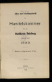 Jahres- und Verwaltungsbericht der Handelskammer für den Stadtkreis Duisburg / 1899 