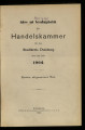 Jahres- und Verwaltungsbericht der Handelskammer für den Stadtkreis Duisburg / 1902 