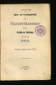 Jahres- und Verwaltungsbericht der Handelskammer für den Stadtkreis Duisburg / 1904 