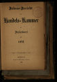 Jahres-Bericht der Handels-Kammer zu Düsseldorf / 1872 