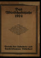 Das Wirtschaftsjahr / 1924 