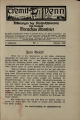 Seite 1 (Nr. 1, Oktober 1930)