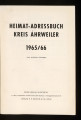 Heimat-Adressbuch Kreis Ahrweiler