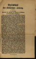 Extrablatt vom 19.7.1870...