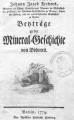Beyträge zu der Mineral-Geschichte von Böhmen