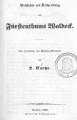 Geschichte und Beschreibung des Fürstenthums Waldeck 
