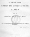 Danzigs Handels- und Gewerbsgeschichte unter der Herrschaft des deutschen Ordens 