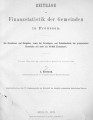 Beiträge zur Finanzstatistik der Gemeinden in Preussen 