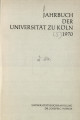 Jahrbuch der Universität zu Köln / 5.1970 