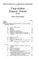 Rapport annuel / 26.1952/53 