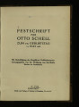 Briele, Wolfgang van der [Hrsg.] ; Schell, Otto [Gefeierte Person] 