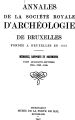 Annales de la Société Royale d'Archéologie de Bruxelles / 47.1944/46 