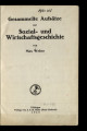 Gesammelte Aufsätze zur Sozial- und Wirtschaftsgeschichte 