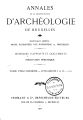 Annales de la Société Royale d'Archéologie de Bruxelles / 26.1912 