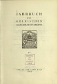 Jahrbuch des Kölnischen Geschichtsvereins e.V. / 26.1951 