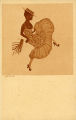 (Zeichnung einer tanzenden Frau) 