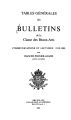 Bulletin de la Classe des Beaux-Arts / TABLE1919/80 