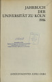 Jahrbuch der Universität zu Köln / 22.1986 