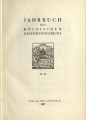 Jahrbuch des Kölnischen Geschichtsvereins e.V. / 29 /30.1954/55 