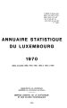 Annuaire statistique / 1970 