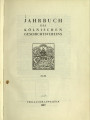 Jahrbuch des Kölnischen Geschichtsvereins e.V. / 31/32.1956/57 