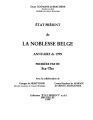 Etat présent de la noblesse belge / 1999,1 