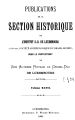 Publications de la Section Historique de l'Institut G.-D. de Luxembourg / 47.1899 