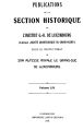Publications de la Section Historique de l'Institut G.-D. de Luxembourg / 54.1909 