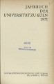 Jahrbuch der Universität zu Köln / 6.1971 