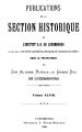 Publications de la Section Historique de l'Institut G.-D. de Luxembourg / 48.1900 