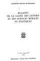 Bulletin de la Classe des Lettres et des Sciences Morales et Politiques / 5,61.1975 