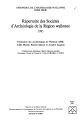 Répertoire des sociétés d'archéologie de la région wallone / 1995 