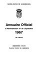 Annuaire officiel d'administration et de législation / 38.1967 
