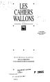 Les cahiers wallons / 67/69.2004/06 
