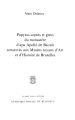 Papyrus coptes et grecs du monastère d'apa Apollô de Baouît conservés aux Musées Royaux d'Art et 