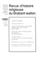 Revue d'histoire religieuse du Brabant Wallon / 9/10.1995/96 