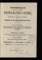 Handbuch der praktischen Photographie-Chemie. 