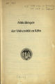 Mitteilungen der Universität zu Köln / 9.1963/64 