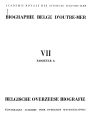 Biographie belge d'outre-mer / 7,A.1973 