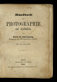 Handbuch der Photographie auf Collodion. 