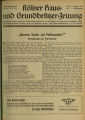 Kölner Haus- und Grundbesitzer-Zeitung / 40. Jahrgang 1938 